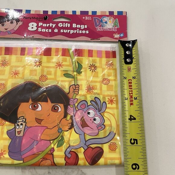 Vintage Nick Jr. Dora The Explorer Party Gift Favor Bags 8 Per Pkg 2002 Y2K NEW - Picture 7 of 8